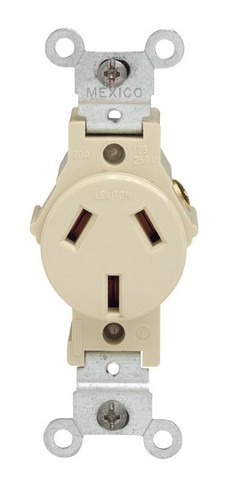05032-0is 20amp Ivory Commercial Single Commercial Receptacle