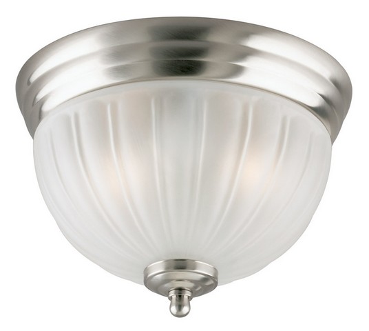 64321 9.5 In. Dia. Brushed Nickel Flush Mount Ceiling Fixture