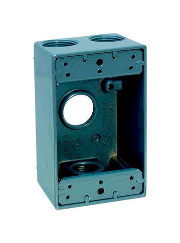 14253 Gray 1 Gang Outlet Box