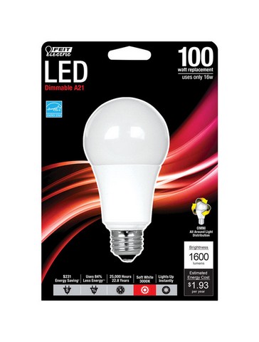 Bpom100-830-led Led Light Bulb 22 Watt Soft White - Pack Of 4