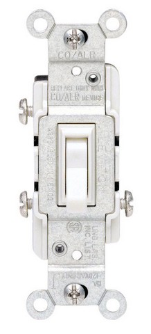 02653-02w 15 Amp White Co-alr Toggle Switch