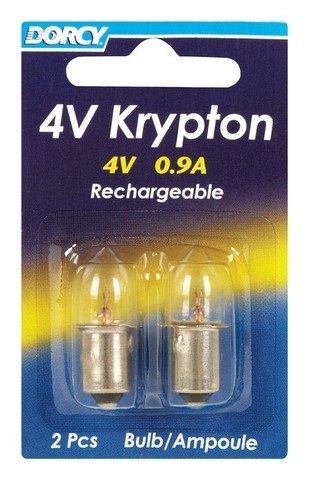 41-1668 4 V Krypton Rechargeable Flashlight Bulb- 2 Per Pack - Pack Of 12