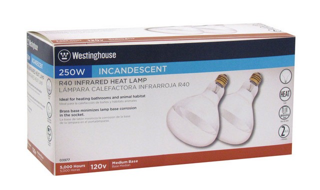 03977 250 Watt R40 Infrared Heat Lamp Floodlight Bulb