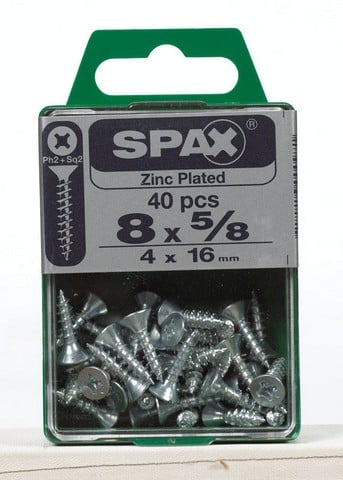 4101010400162 8 X 0.62 In. Multi Material Screw- 40 Per Pack - Pack Of 5