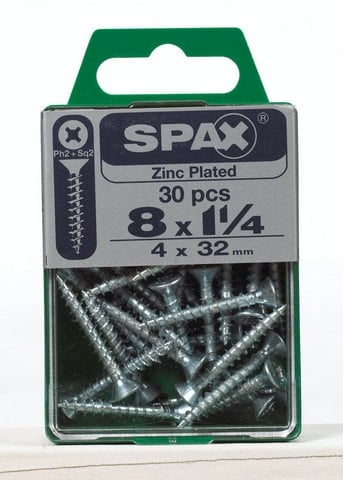 4101010400322 8 X 1.25 In. Multi Material Screw- 30 Per Pack - Pack Of 5