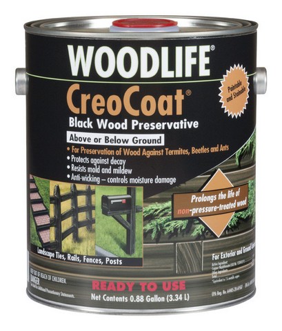 14436a 1 Gallon Black Creo Coat Wood Preservative - Pack Of 4