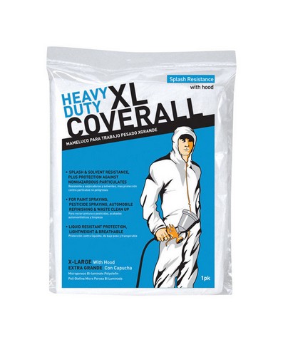 09961/6 Extra Large White Heavy Duty Coveralls
