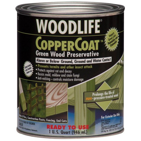 1904a 1 Qt. Woodlife Coppercoat Green Wood Preservative - Pack Of 6