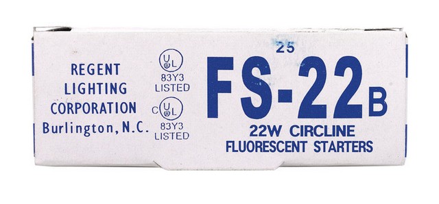 Regent Fs-22b Cooper Lighting Fluorescent Starter- - Pack Of 25