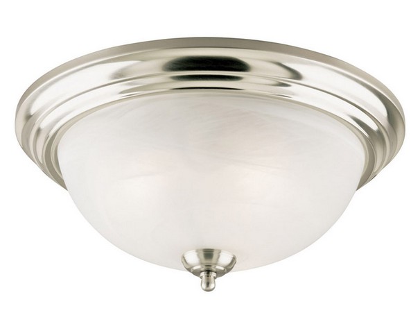 64360 15 In. Brushed Nickel Semi-flush Ceiling Mount Fixture