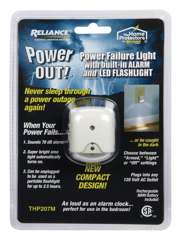 Thp207m Powerout Power Failure Alarm & Safety Light