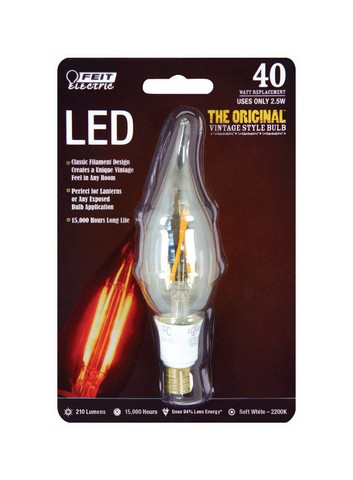 Bpcft/led Dimmable Led Vintage Style Candelabra Bulb - Pack Of 4