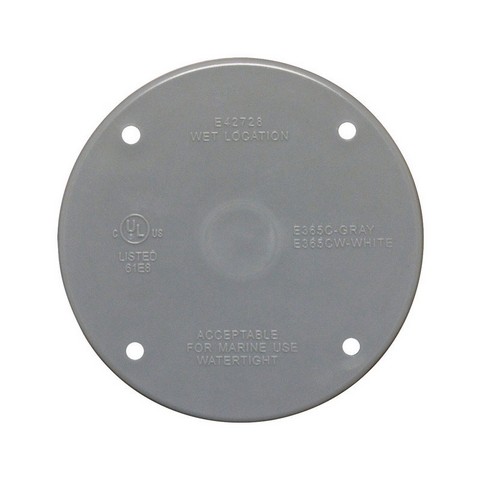 14170 Gray Round Blank Box Cover