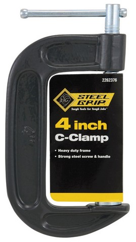 2262376 4 In. Steel C-clamp