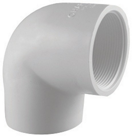 Charlotte Pvc 02301 1600 2 In. 90 Degree Fpt Elbow