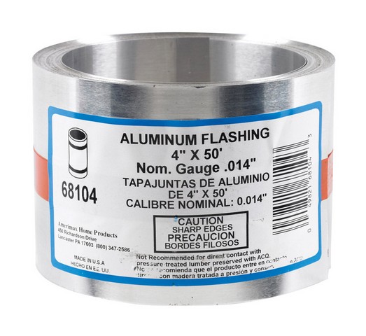 68104 4 In. X 50 Ft. Aluminum Roll Valley Flashing