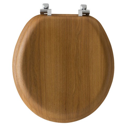 Bemis 9601cp-263 Wood Round Toilet Seat