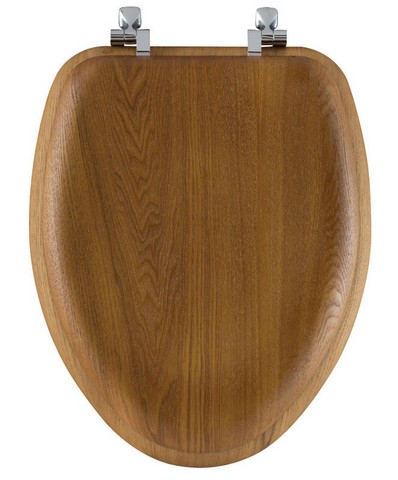 Bemis 19601cp-263 Wood Enlongated Toilet Seat