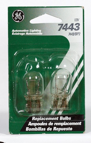 26201 12 V No. 7443 Miniture Lamp Bulbs- 2 Per Pack - Pack Of 6