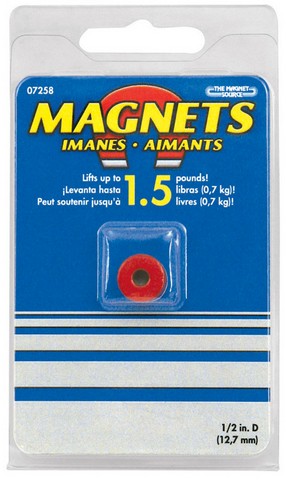 07258 0.5 In. Alnico Button Magnet