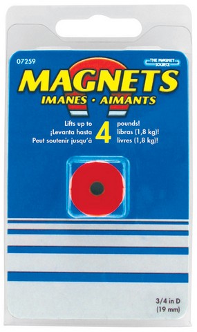 07259 0.75 In. Alnico Button Magnet