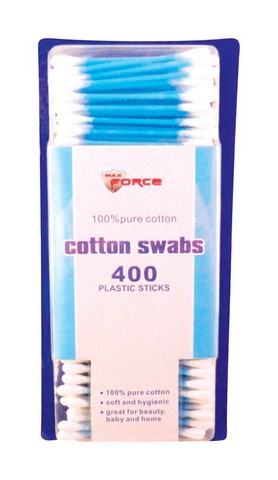 01-1009 Cotton Swabs- 400 Count - Pack Of 48