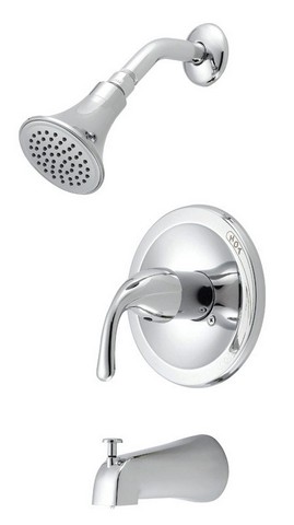 F1a14516cp-aca2 1 Handle Tub & Shower Faucet In Chrome