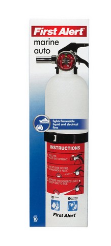 First Alert AUTOMAR10 2.75 lbs Marine Fire Extinguisher First Alert AUTOMAR10 2.75 lbs Marine Fire Extinguisher