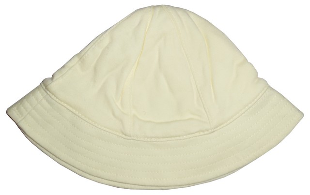 1140 Yellow 0-6m Pastel Yellow Interlock Infant Sun Hat, 0-6 Months