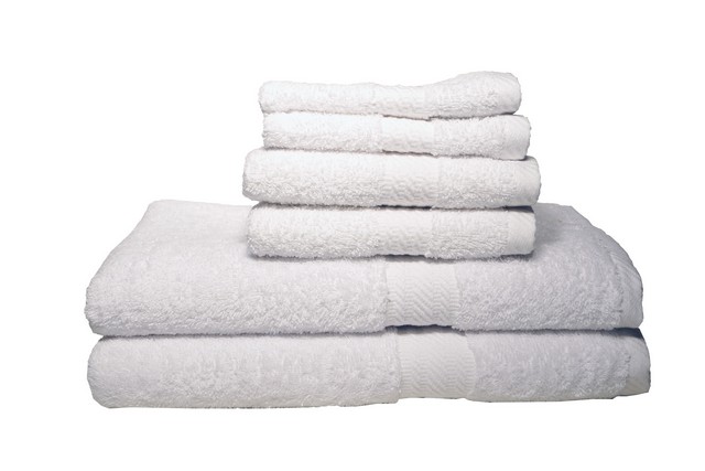 0353163370 Signet Ultra Absorbant 100 Percent Cotton 6 Piece Towel Set - White