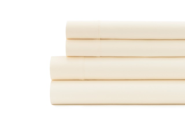 0361129320 300 Thread Count Solid Sateen Pillow Case Set White - King