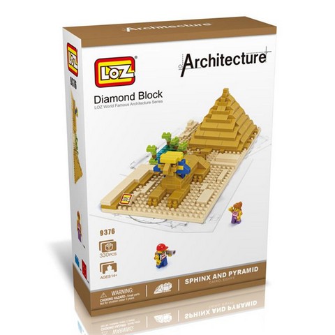 9376 The Sphinx Of Eygipt Model, Micro Building Blocks Set