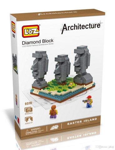 9378 Easter Island Model, Micro Building Blocks Set