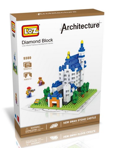 9380 Neuschwanstein Castle Model, Micro Building Blocks Set