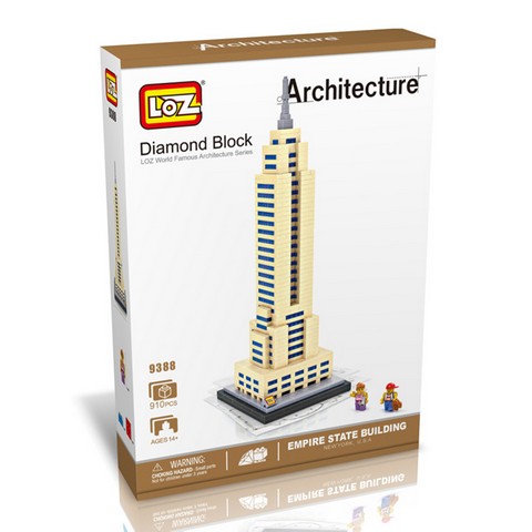 9388 Empire State Building Model, Micro Building Blocks Set