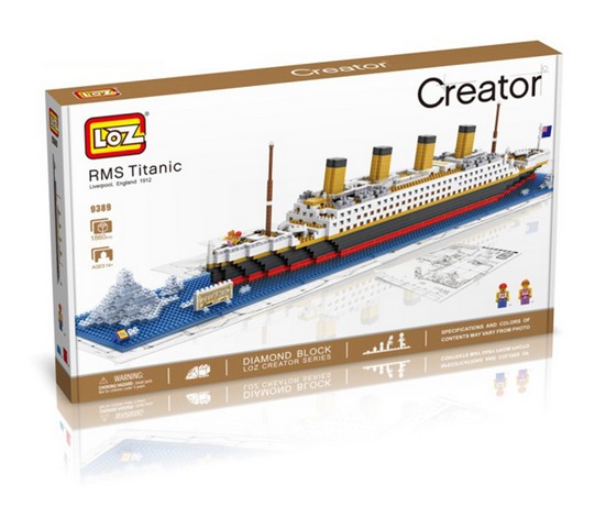 9389 Titanic Ship Building Model, Micro Building Blocks Set