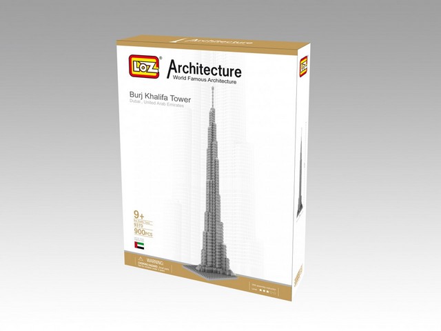 9370 Burj Khalifa Tower Model - Micro Building Blocks Set
