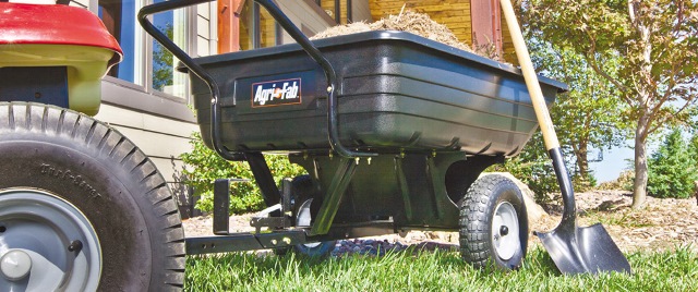 350 Lbs Poly Convertible Push & Tow Dump Cart, 32 X 47 X 70 In.