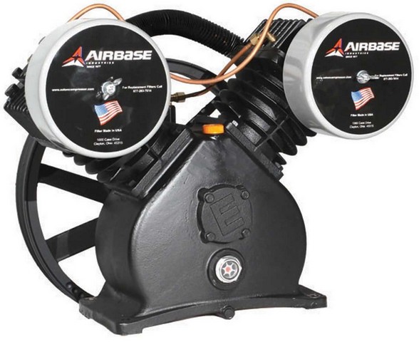Airbase By App2v0732s 5 Hp 2 Cycle 1 Stage Disc Valve Air Compressor Pump With Flywheel