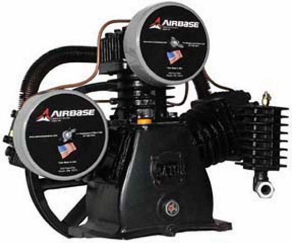 Airbase By App3y0732t 7.5 Hp 3 Cycle 2 Stage Disc Valve Air Compressor Pump With Flywheel