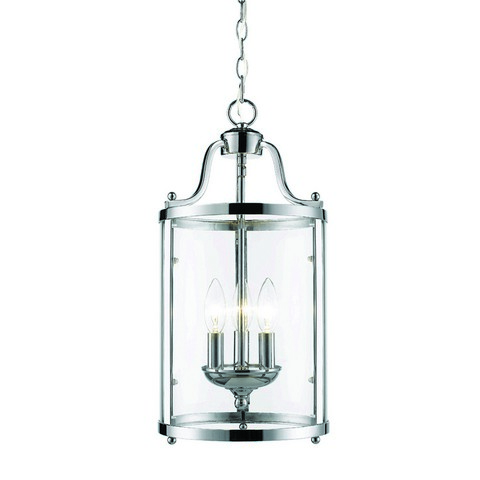 1157-3p Ch Payton 3 Light Pendant In Chrome With Clear Glass