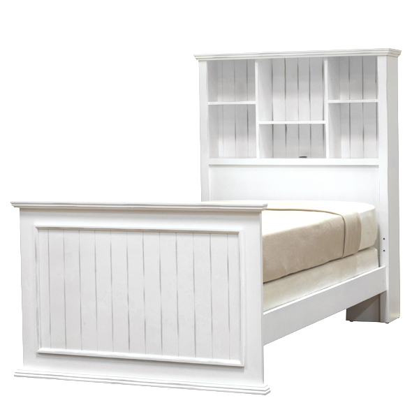 UPC 091037277916 product image for Notting Hills NH-BED02T-BW Captain Twin Size Bed Bright White | upcitemdb.com