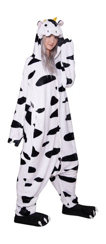 Kayso 50007xl Soft Cow One Piece Pajama Costume - Extra Large