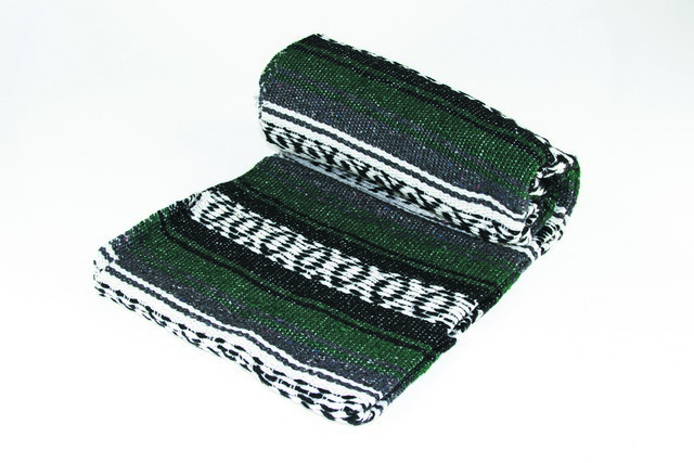 Kayso Sw200m-fg Forest Green Mexican Blanket, 65 X 45 In.