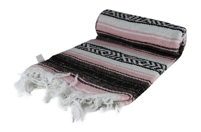 Kayso Sw200m-pk Pink Mexican Blanket, 65 X 45 In.