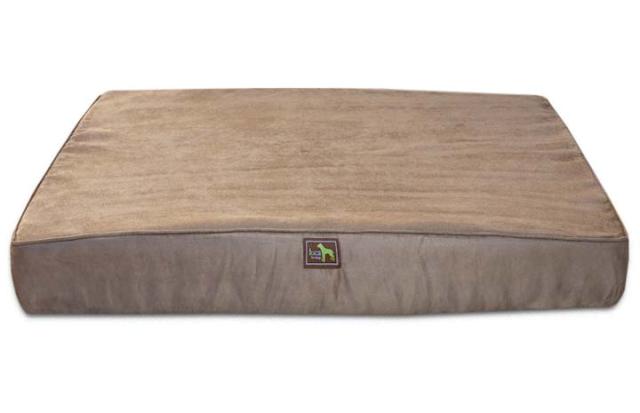 Earth Suede Orthopedic Rectangle With Easy Wash Cover, Medium
