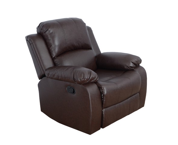 Lgs2900-c Odessa Reclining Chair, Dark Brown - 40 X 38.5 X 37 In.