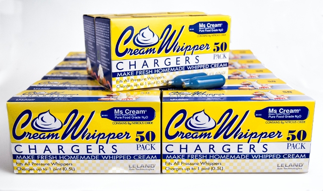 Ms Cream 8g N20 Cream Whipper Chargers Twelve 50 Packs