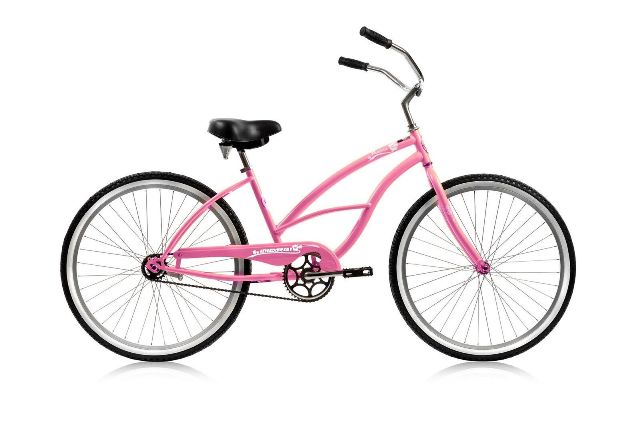 Pantera-f-pk 26 In. Pantera Womens Beach Cruiser Bicycle, Pink