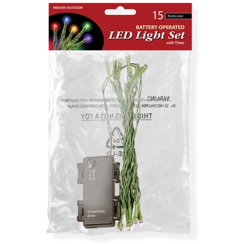 National Tree Ls-883-15m-b 15 Bulb Multi Battery Operated Led Lights In Poly Bag